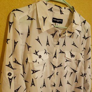Karl Lagerfeld Paris printed women's top